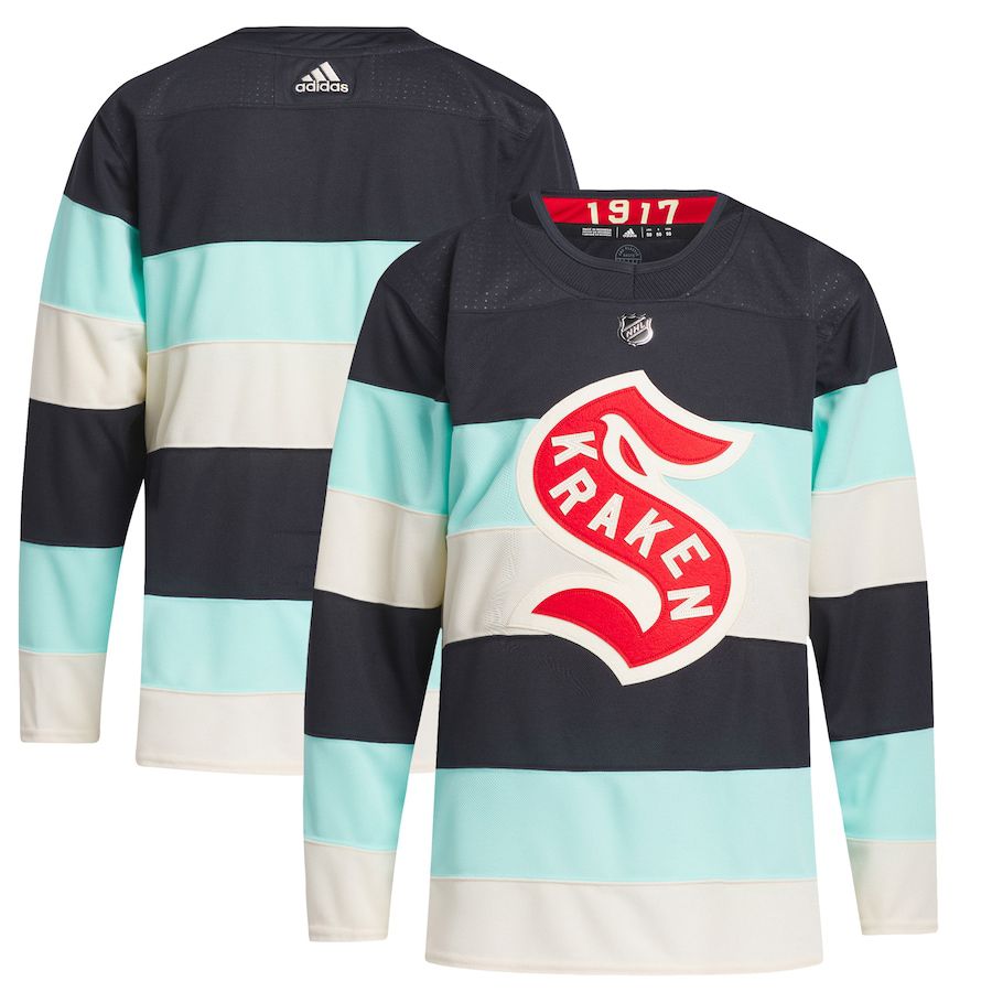 Men Seattle Kraken adidas Deep Sea Blue 2024 NHL Winter Classic Primegreen Authentic Jersey->->NHL Jersey